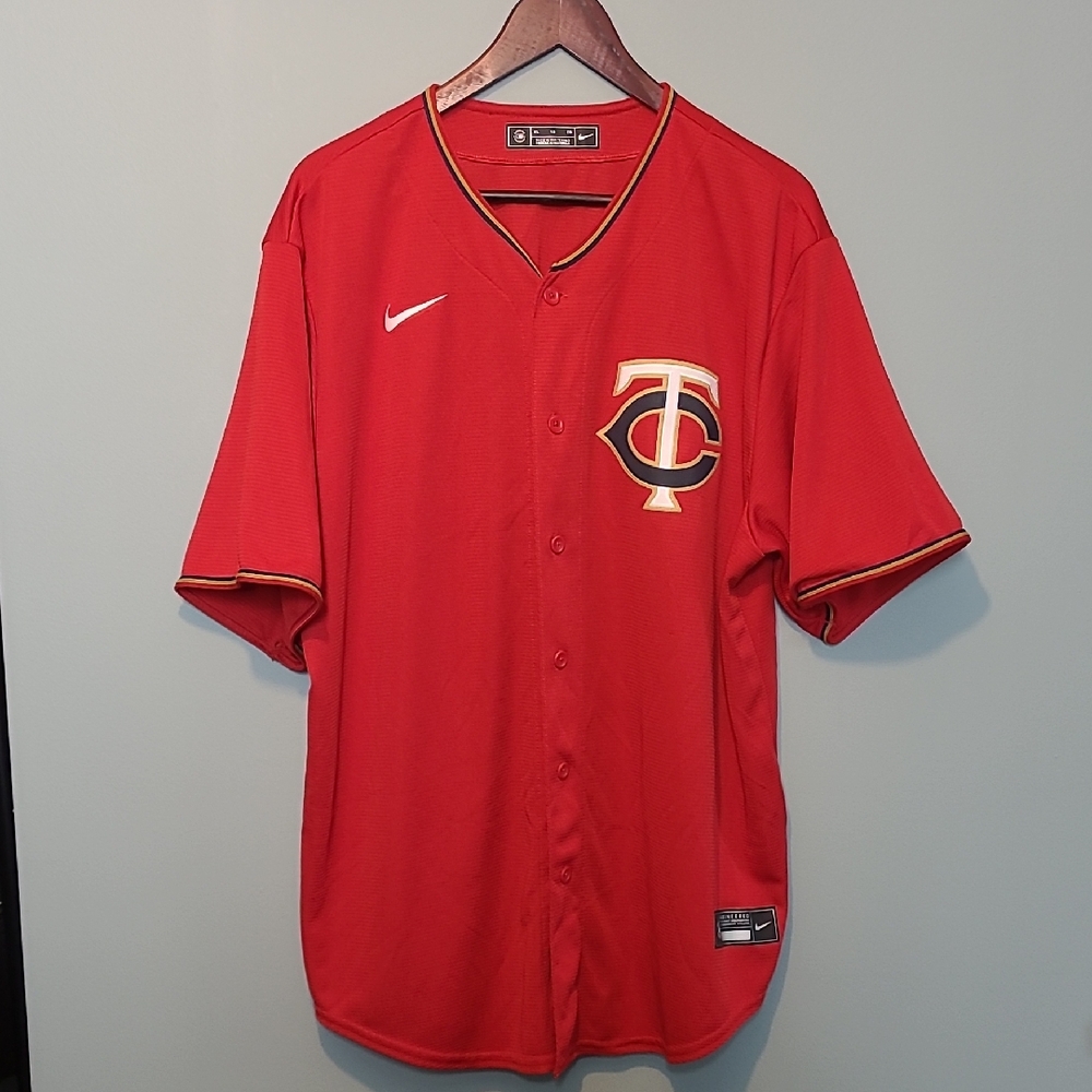 Twins Baseball Nike Red Sports Jersey Athletic Wear